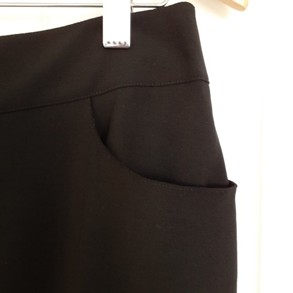 Chanel Wool Skirt With Pockets & Inverted Pleat Silk Lining Size 10 - Picture 7 of 14